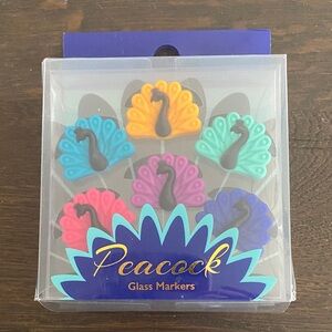 Peacock Glass Markers